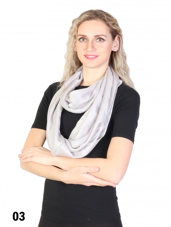 Solid Colour Loop Fashion Scarf